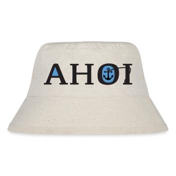 Maritim Anker Ahoi - Stanley/Stella recycelter Bucket Hat - Naturweiß - Vorne