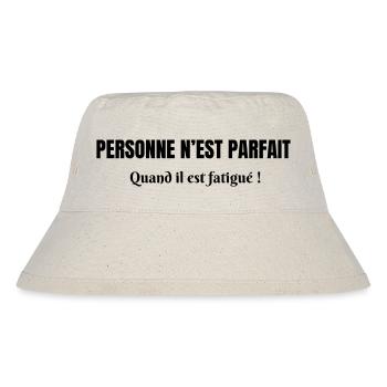 Personne n’est parfait quand il est fatigué - Bob recyclé Stanley/Stella - blanc naturel - Devant