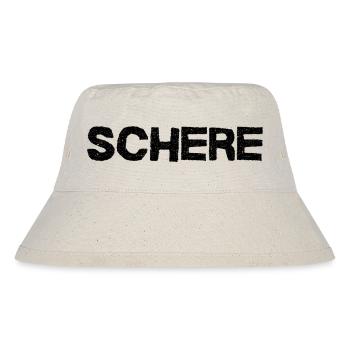 Schere - Jugendwort - Stanley/Stella recycelter Bucket Hat - Naturweiß - Vorne