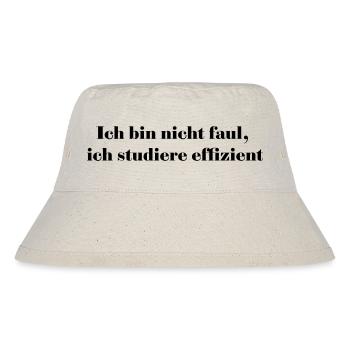 I'm not lazy, I'm studying efficiently - Stanley/Stella Recycled Bucket Hat - natural - Front