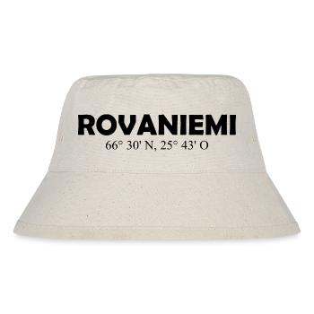 Rovaniemi - Finland - Coordinates - Longitude - Stanley/Stella Recycled Bucket Hat - natural - Front
