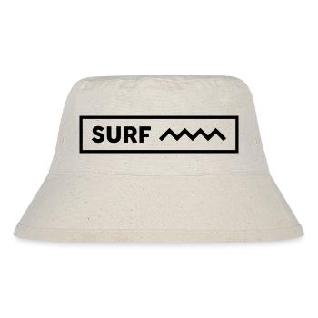 Surfer Surfboard Wassersport Wellenreiten - Stanley/Stella recycelter Bucket Hat - Naturweiß - Vorne