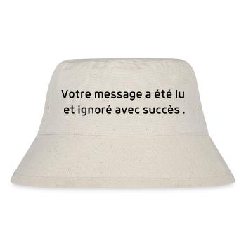 Message lu et ignoré avec succès -humour - Bob recyclé Stanley/Stella - blanc naturel - Devant
