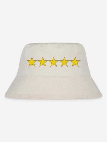 Chase Stars/Wanted-Level - Stanley/Stella recycelter Bucket Hat - Naturweiß