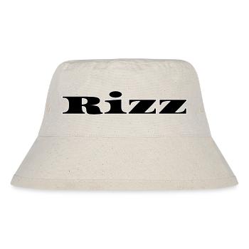 Modern Rizz Black Design - Stanley/Stella Recycled Bucket Hat - natural - Front