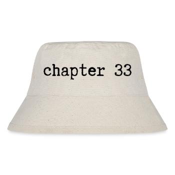 chapter 33 Geburtstag - Stanley/Stella recycelter Bucket Hat - Naturweiß - Vorne