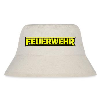 Feuerwerk Neon Schriftzug - Stanley/Stella recycelter Bucket Hat - Naturweiß - Vorne