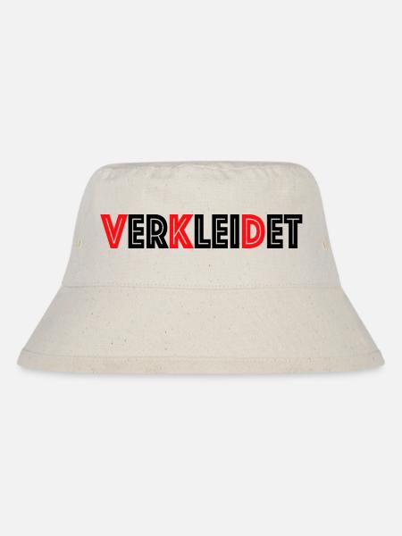 Verkleidet Fasching Karneval Rosenmontag - Stanley/Stella recycelter Bucket Hat - Naturweiß