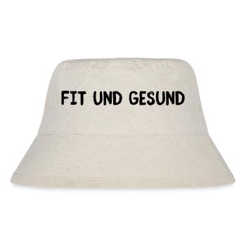 Fit und gesund - Stanley/Stella recycelter Bucket Hat - Naturweiß - Vorne