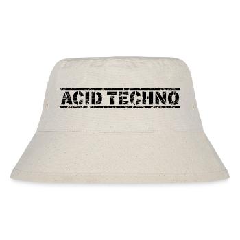 Acid Techno - Stanley/Stella Recycled Bucket Hat - natural - Front