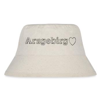 Erzgebirge Heimat Liebe - Stanley/Stella recycelter Bucket Hat - Naturweiß - Vorne
