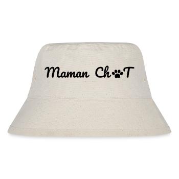 Maman chat -t-shirt famille chat assorti - Bob recyclé Stanley/Stella - blanc naturel - Devant