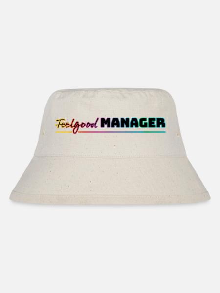 Design Feelgood Manager bunt - Stanley/Stella recycelter Bucket Hat - Naturweiß