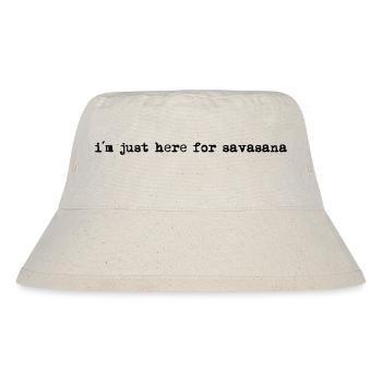 Yoga Shirt / I ́m just here for Savasana - Stanley/Stella Recycled Bucket Hat - natural - Front