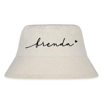 Brenda Schreibschrift Name - Stanley/Stella recycelter Bucket Hat - Naturweiß - Vorne