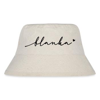 Blanka Cursive Name - Stanley/Stella Recycled Bucket Hat - natural - Front