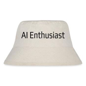 KI-Enthusiast - Stanley/Stella recycelter Bucket Hat - Naturweiß - Vorne
