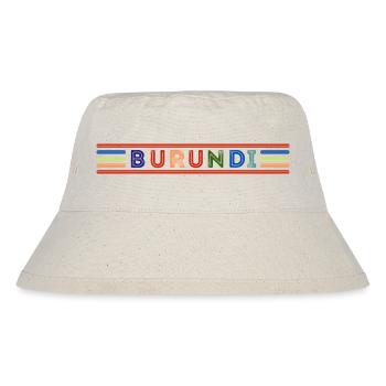 BURUNDI - Stanley/Stella recycelter Bucket Hat - Naturweiß - Vorne