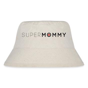 SuperMommy Mama T-shirt - Stanley/Stella recycelter Bucket Hat - Naturweiß - Vorne