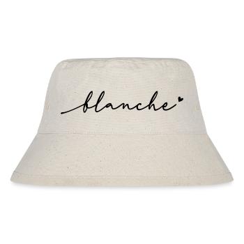 Blanche Schreibschrift Name - Stanley/Stella recycelter Bucket Hat - Naturweiß - Vorne