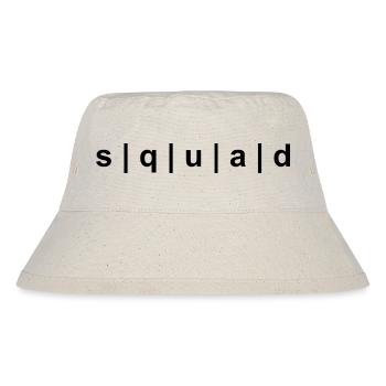 SQUAD noir - Bob recyclé Stanley/Stella - blanc naturel - Devant