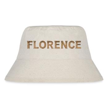 FLORENCE – Renaissance Stone Typography - Stanley/Stella recycelter Bucket Hat - Naturweiß - Vorne