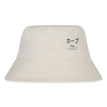Hoffnung, hope, Japanese characters, simple - Stanley/Stella Recycled Bucket Hat - natural - Front