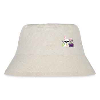 Cooler Osterhase, Ostern, Musik Box, Geschenk - Stanley/Stella recycelter Bucket Hat - Naturweiß - Vorne