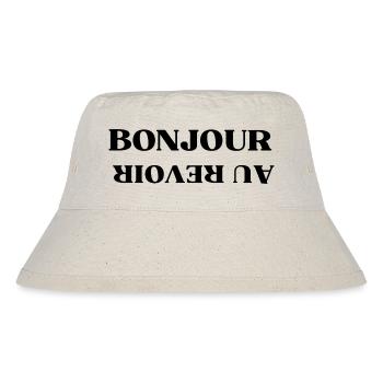 Bonjour au revoir humour - Bob recyclé Stanley/Stella - blanc naturel - Devant