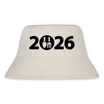 Gärtner 2026, Gartenbau 2026 - Stanley/Stella recycelter Bucket Hat - Naturweiß - Vorne