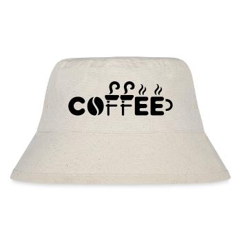 Coffee Coffee Bean Mug - Funny Office Design - Stanley/Stella Recycled Bucket Hat - natural - Front