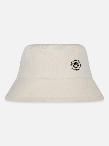 KREBS Spruch black - Stanley/Stella recycelter Bucket Hat - Naturweiß