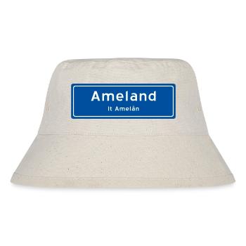 Ameland Ortsschild - Stanley/Stella recycelter Bucket Hat - Naturweiß - Vorne
