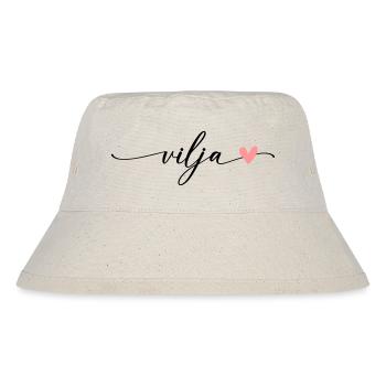 Vilja Name Calligraphy Font - Stanley/Stella Recycled Bucket Hat - natural - Front