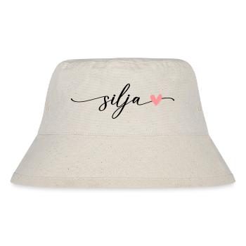 Silja Name Calligraphy Font - Stanley/Stella Recycled Bucket Hat - natural - Front