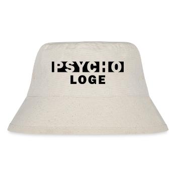 Psycho Loge – Wortspiel Psychologe Geschenk - Stanley/Stella recycelter Bucket Hat - Naturweiß - Vorne