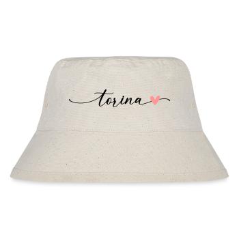 Torina Name Kalligrafie Schrift - Stanley/Stella recycelter Bucket Hat - Naturweiß - Vorne
