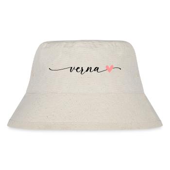 Verna Name Calligraphy Font - Stanley/Stella Recycled Bucket Hat - natural - Front
