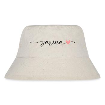 Sarina Name Calligraphy Font - Stanley/Stella Recycled Bucket Hat - natural - Front