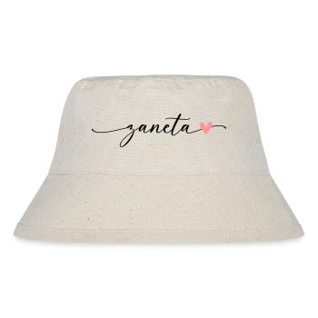 Zaneta Name Calligraphy Font - Stanley/Stella Recycled Bucket Hat - natural - Front