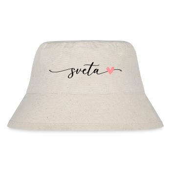 Sveta Name Calligraphy Font - Stanley/Stella Recycled Bucket Hat - natural - Front