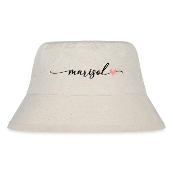 Marisol Name Calligraphy Font - Stanley/Stella Recycled Bucket Hat - natural - Front