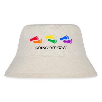 LGBT regenbogen lgbtq - Stanley/Stella recycelter Bucket Hat - Naturweiß - Vorne
