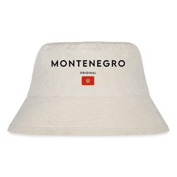 Montenegrin pride, minimalist sleek design - Stanley/Stella Recycled Bucket Hat - natural - Front