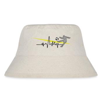 Herzwellen Herzschlag Pulsschlag - Stanley/Stella recycelter Bucket Hat - Naturweiß - Vorne