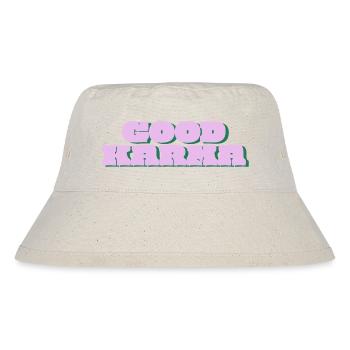 Gutes Karma Retro Pop - Stanley/Stella recycelter Bucket Hat - Naturweiß - Vorne