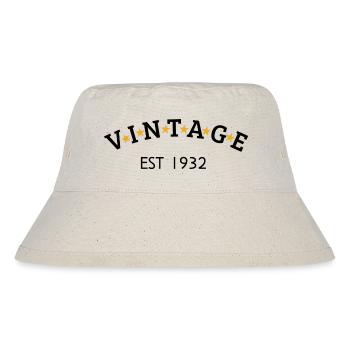 Jahrgang ist 1932 - Stanley/Stella recycelter Bucket Hat - Naturweiß - Vorne