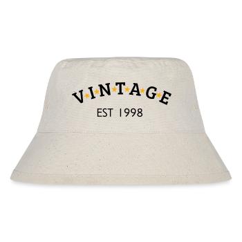 Jahrgang ist 1998 - Stanley/Stella recycelter Bucket Hat - Naturweiß - Vorne