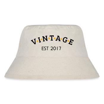 Jahrgang ist 2017 - Stanley/Stella recycelter Bucket Hat - Naturweiß - Vorne