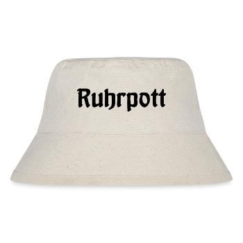 Ruhrpott - Pott - Bergbau - Kumpel - Ruhr - Shirt - Stanley/Stella recycelter Bucket Hat - Naturweiß - Vorne